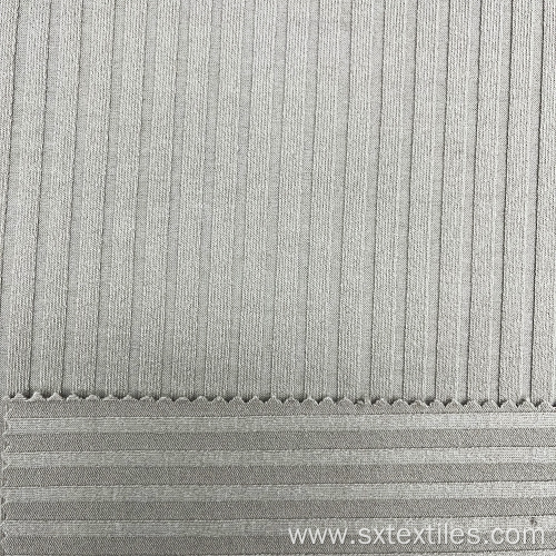 7x6 rib knitted stripe fabric polyester spandex